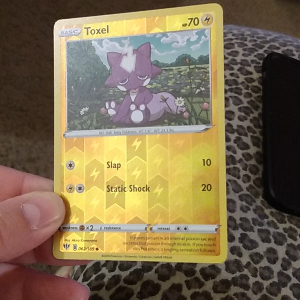 Toxel Pokemon card